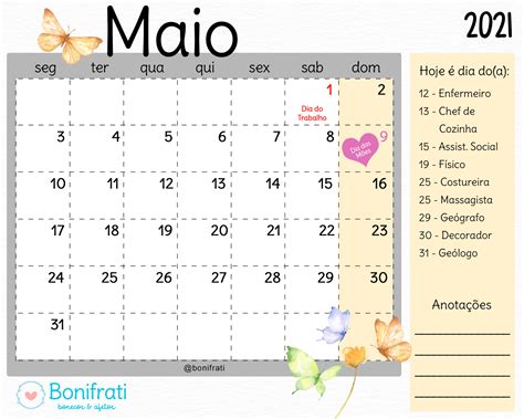 calendário do mês de maio-1
